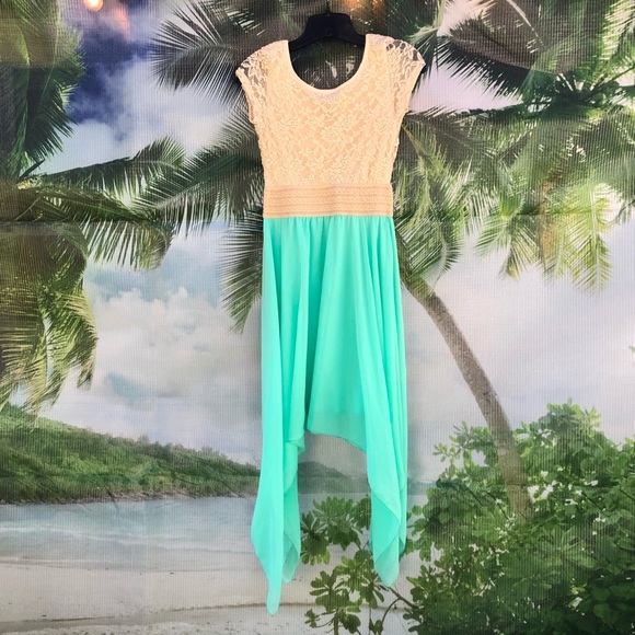 Rue21 Lace Top Asymmetrical Dress - Picture 2 of 6